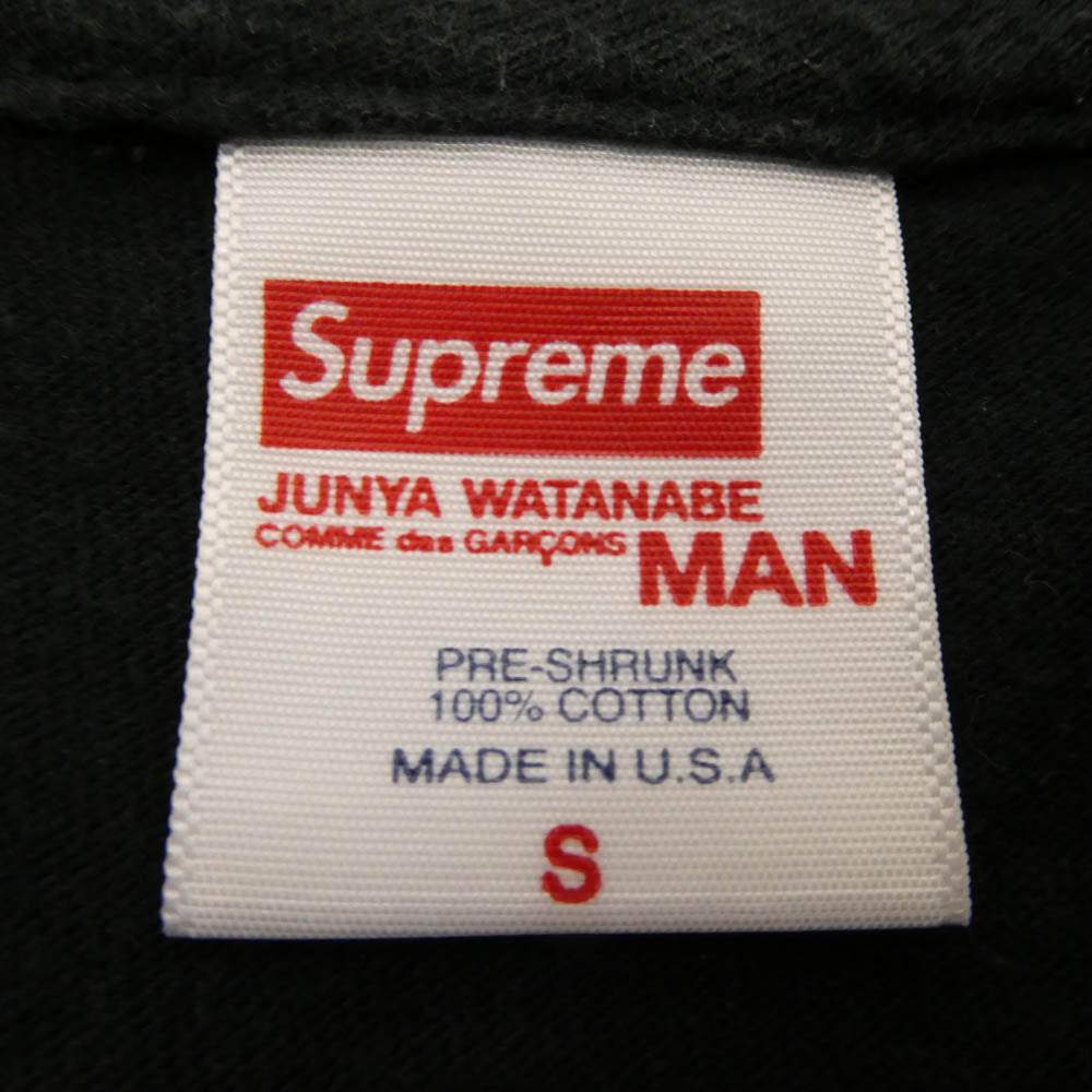 Supreme シュプリーム 21AW ×JUNYA WATANABE COMME des GARCONS MAN ジュンヤ ワタナベ コムデギャルソン マン Nature Tee ネイチャー 半袖 Tシャツ ブラック系 S【中古】