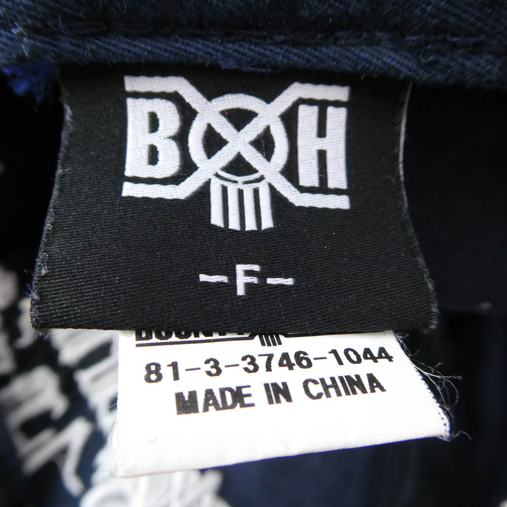BOUNTY HUNTER バウンティーハンター RA Washed Twill Cap ウォッシュド加工 刺繍 ツイル キャップ 帽子 ネイビー系 F【中古】