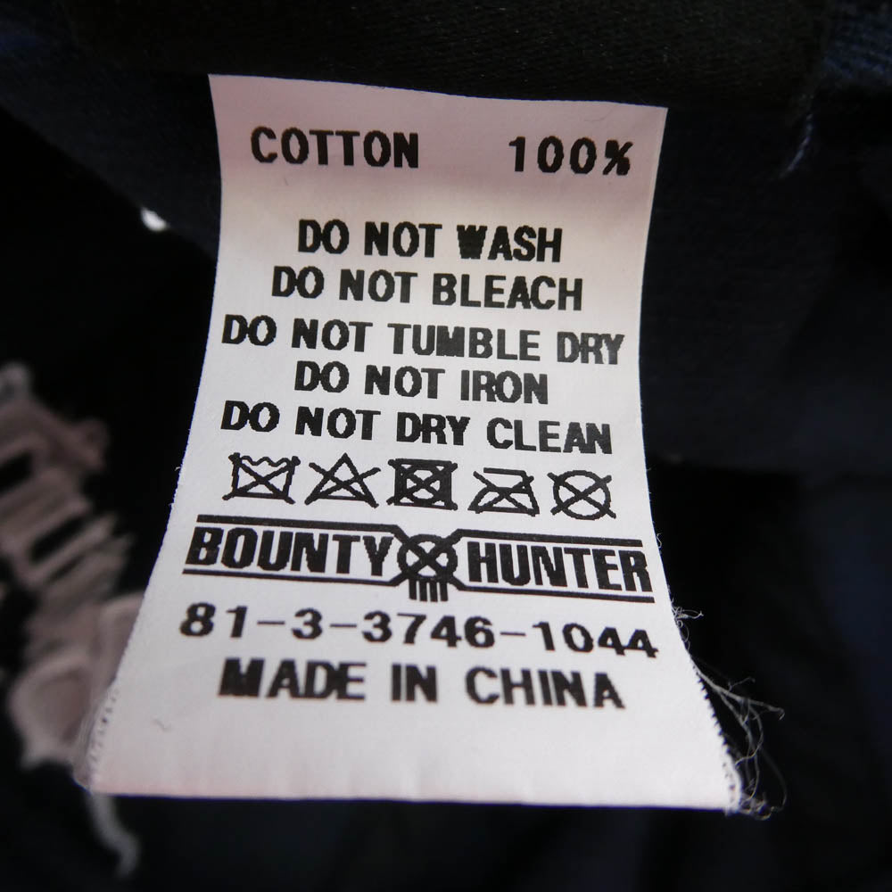 BOUNTY HUNTER バウンティーハンター RA Washed Twill Cap ウォッシュド加工 刺繍 ツイル キャップ 帽子 ネイビー系 F【中古】
