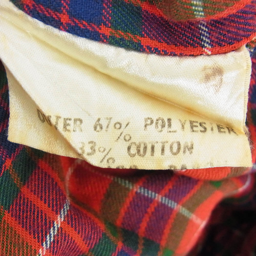 BARACUTA バラクータ イングランド製 G9 裏地チェック スウィングトップ ブルゾン ジャケット ネイビー系 サイズ表記無【中古】