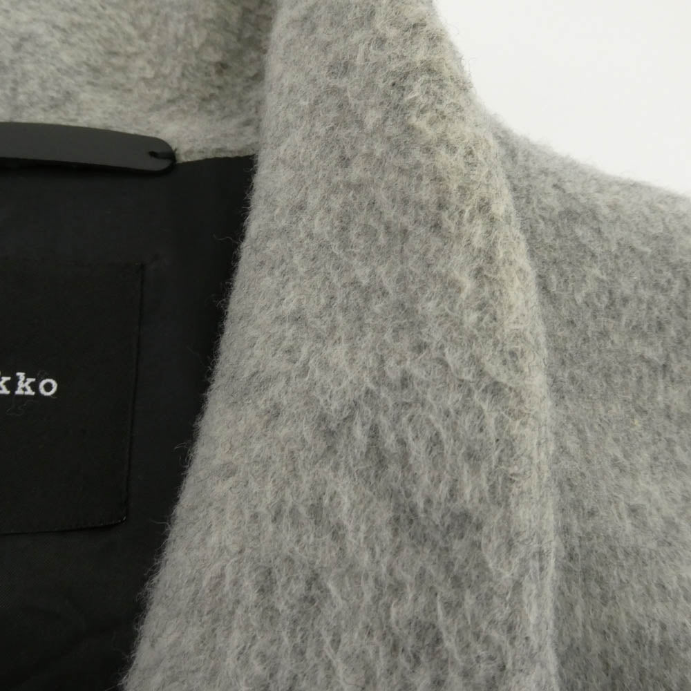marimekko マリメッコ スナップボタン ウール コート グレー系 S【中古】