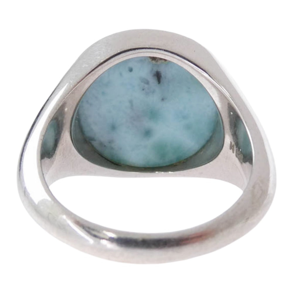 マリハ Signature Collection シグネチャーコレクション R M ROUND ラリマー 925刻印 シルバー リング シルバー系 ブルー系 13号【中古】