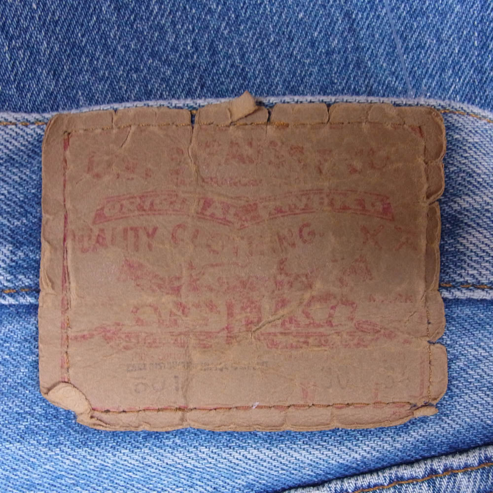 Levi's リーバイス 80s 90s USA製 501 レギュラー smalle 裏刻印524 ボタンフライ デニム パンツ ライトブルー系 W30/L34【中古】