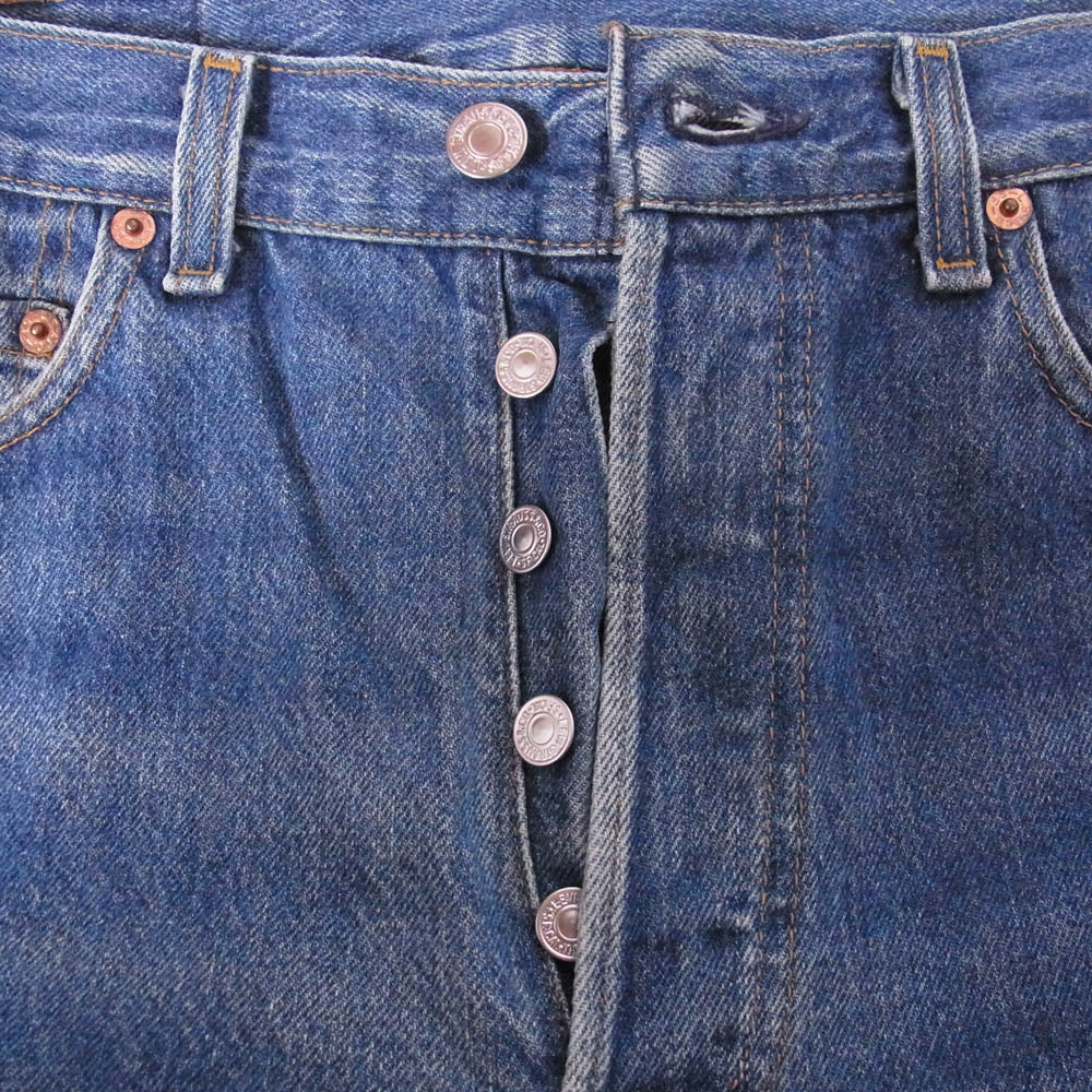 Levi's リーバイス 90s USA製 501 レギュラー smalle 裏刻印546 ボタンフライ デニム パンツ インディゴブルー系 W30/L32【中古】