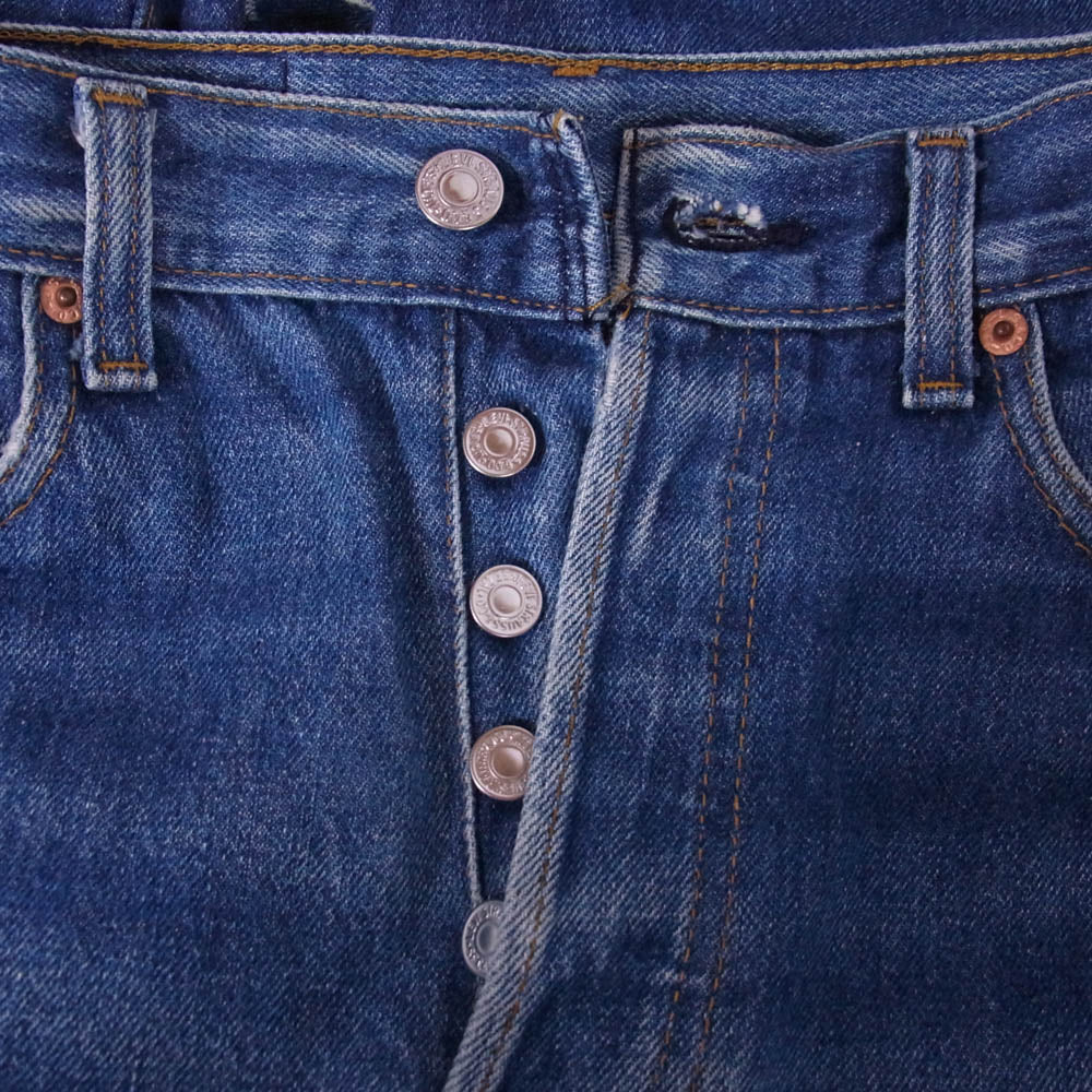 Levi's リーバイス 80s 90s USA製 501 レギュラー smalle 裏刻印524 ボタンフライ デニム パンツ インディゴブルー系 W30/L34【中古】