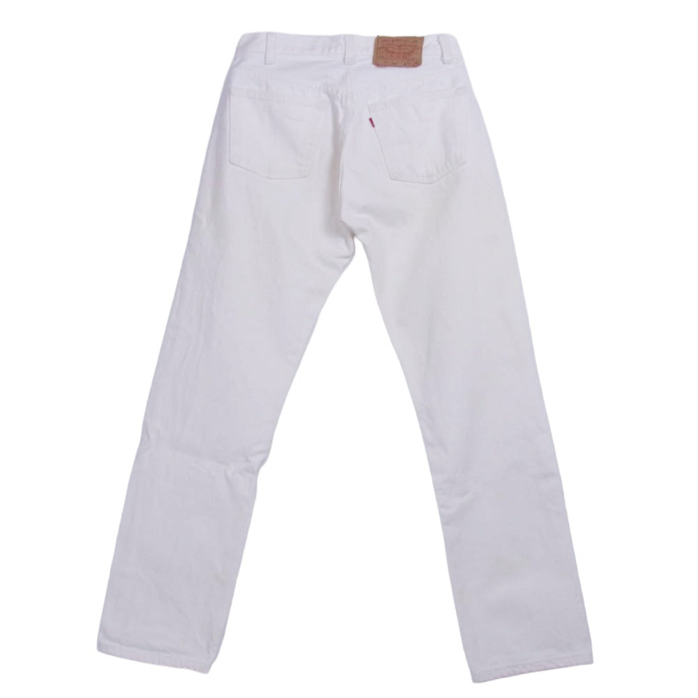 Levi's リーバイス 90s 501 ホワイトデニム サークルR 裏刻印552 ボタンフライ デニム パンツ ホワイト系 W30/L30【中古】