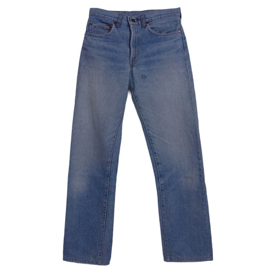 Levi's リーバイス 80s 505 smalle TALON42 黒カン ボタン裏刻印650 ストレート デニム パンツ ライトブルー系 W29/L34【中古】