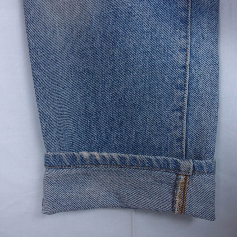 Levi's リーバイス 80s 505 smalle TALON42 黒カン ボタン裏刻印650 ストレート デニム パンツ ライトブルー系 W29/L34【中古】