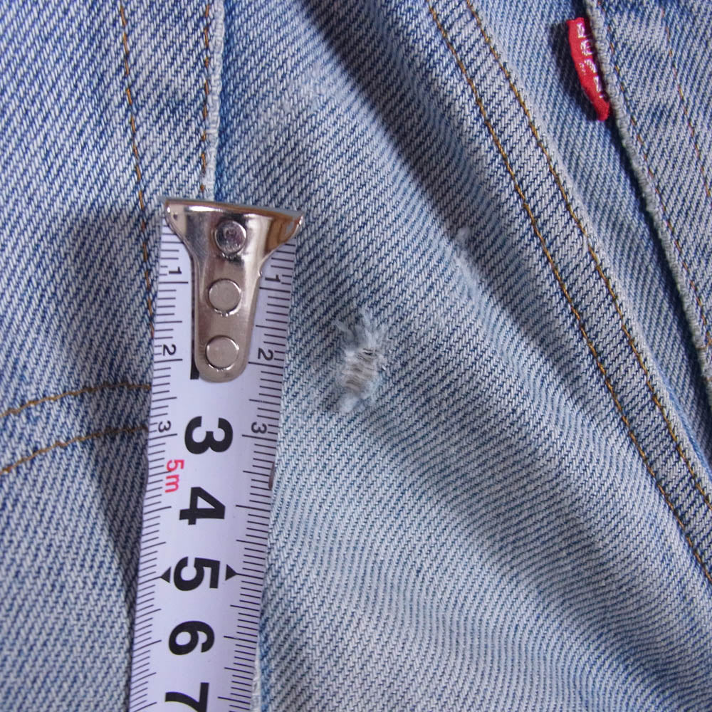 Levi's リーバイス 80s 505 smalle TALON42 黒カン ボタン裏刻印650 ストレート デニム パンツ ライトブルー系 W29/L34【中古】