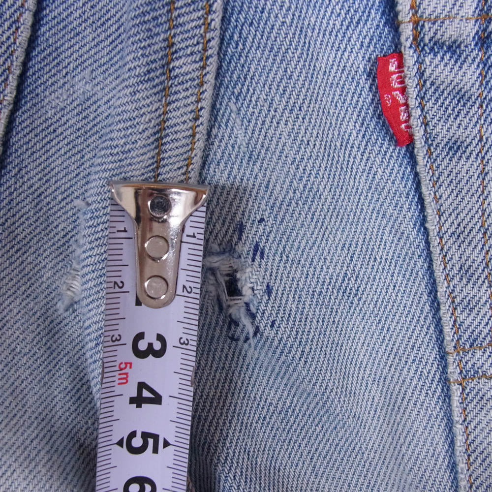 Levi's リーバイス 80s 505 smalle TALON42 黒カン ボタン裏刻印650 ストレート デニム パンツ ライトブルー系 W29/L34【中古】