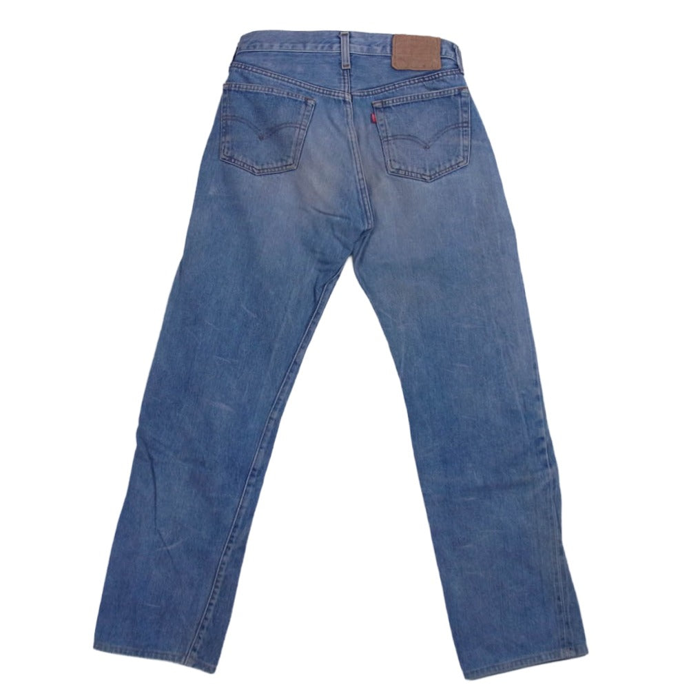Levi's リーバイス 80s 501 赤耳 smalle 裏刻印555 USA製 バレンシア工場 ボタンフライ デニム パンツ ライトブルー系 W30/L30【中古】