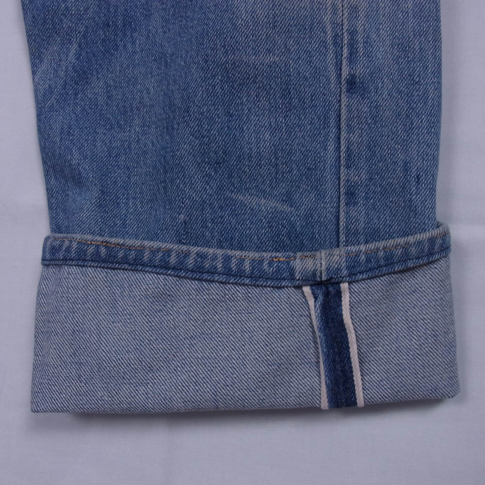 Levi's リーバイス 80s 501 赤耳 smalle 裏刻印555 USA製 バレンシア工場 ボタンフライ デニム パンツ ライトブルー系 W30/L30【中古】