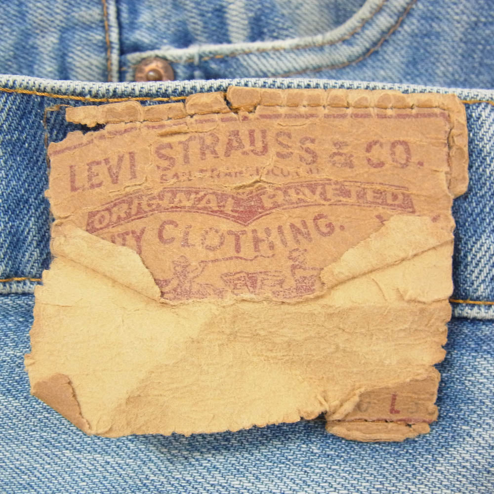 Levi's リーバイス 70s 505 66前期 smalle ボタン裏刻印5 42TALON ジッパーフライ デニム パンツ インディゴブルー系 サイズ表記無【中古】