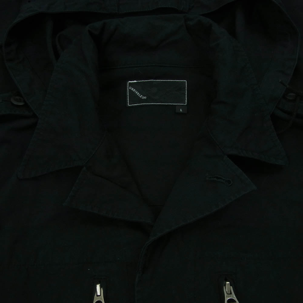UNRIVALED アンライバルド UR-URSS06-1271 エルボーパッチ付 マウンテン フィールド ジャケット ブラック系 L【中古】