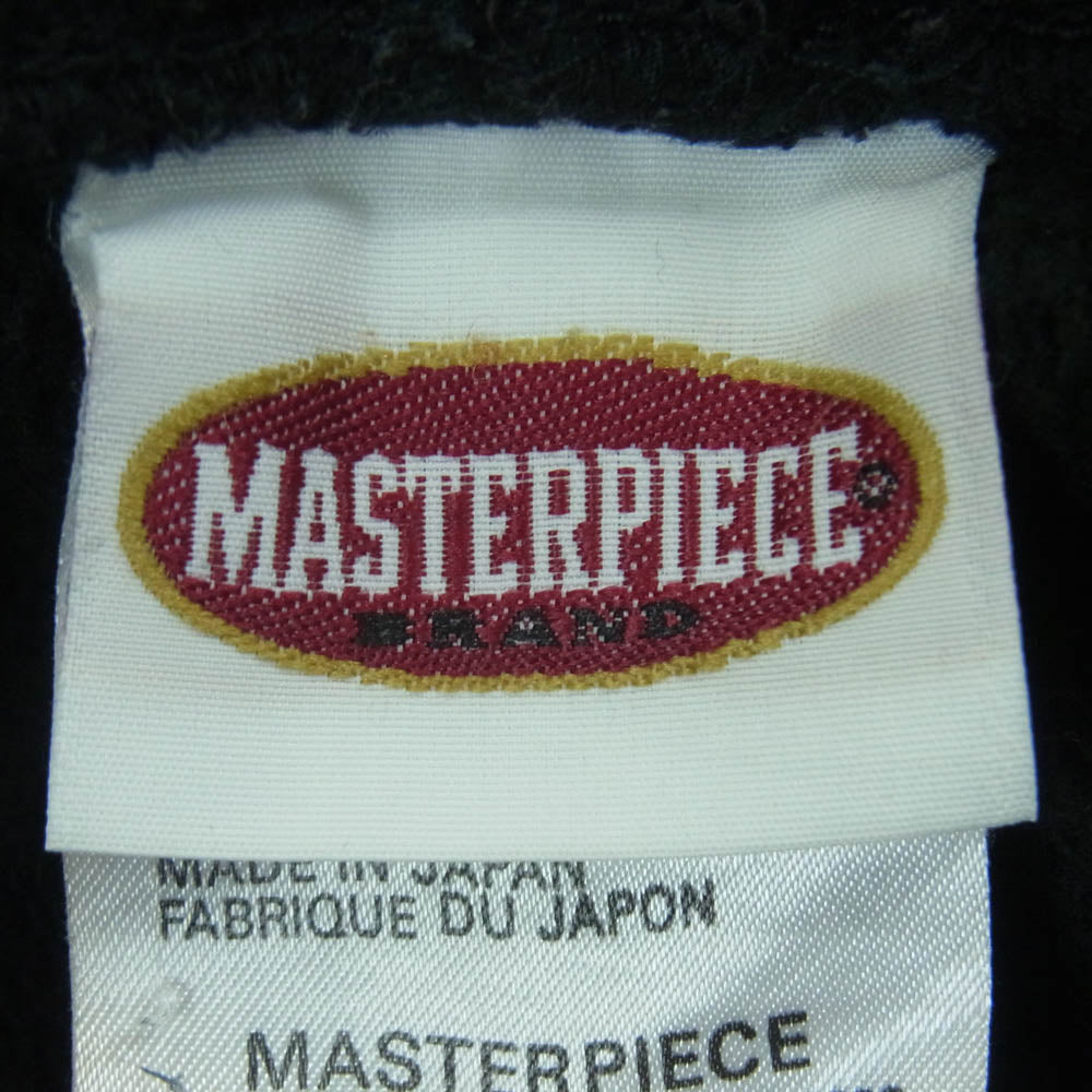 MASTERPIECE マスターピース ロゴ ワッペン スウェット パンツ コットン 日本製 ブラック系 L【中古】