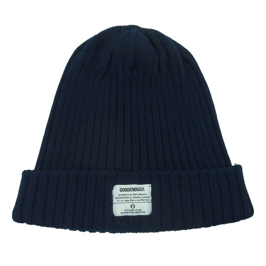 GOODENOUGH グッドイナフ GE-138022 RIBBING BEANIE リブ ビーニー ニットキャップ ネイビー系【中古】