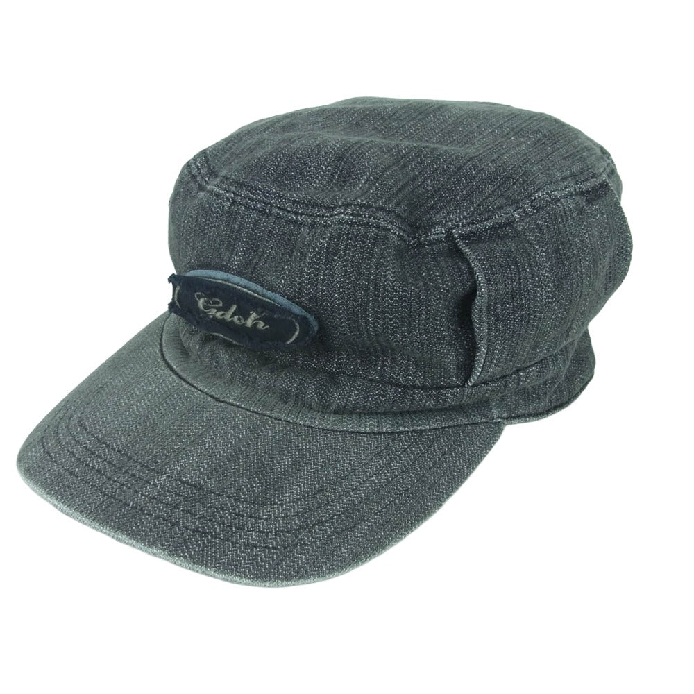 GOODENOUGH グッドイナフ gdeh ロゴワッペン デニム ワーク キャップ グレー系 L【中古】
