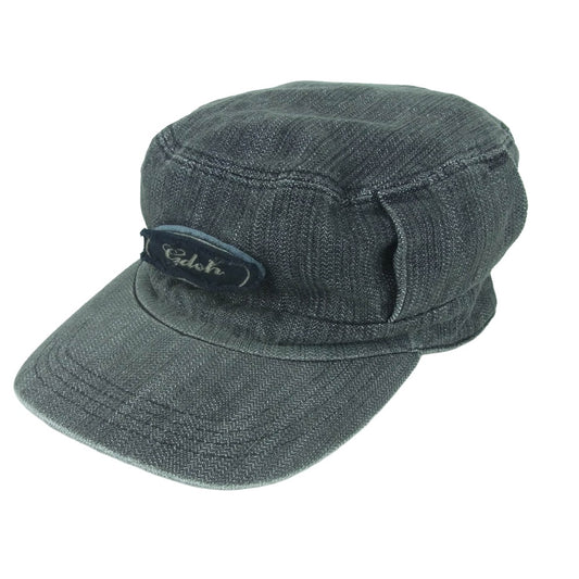 GOODENOUGH グッドイナフ gdeh ロゴワッペン デニム ワーク キャップ グレー系 L【中古】