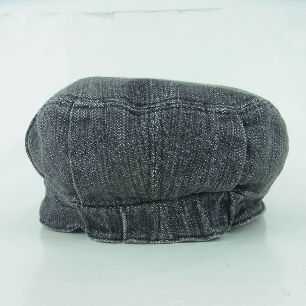GOODENOUGH グッドイナフ gdeh ロゴワッペン デニム ワーク キャップ グレー系 L【中古】