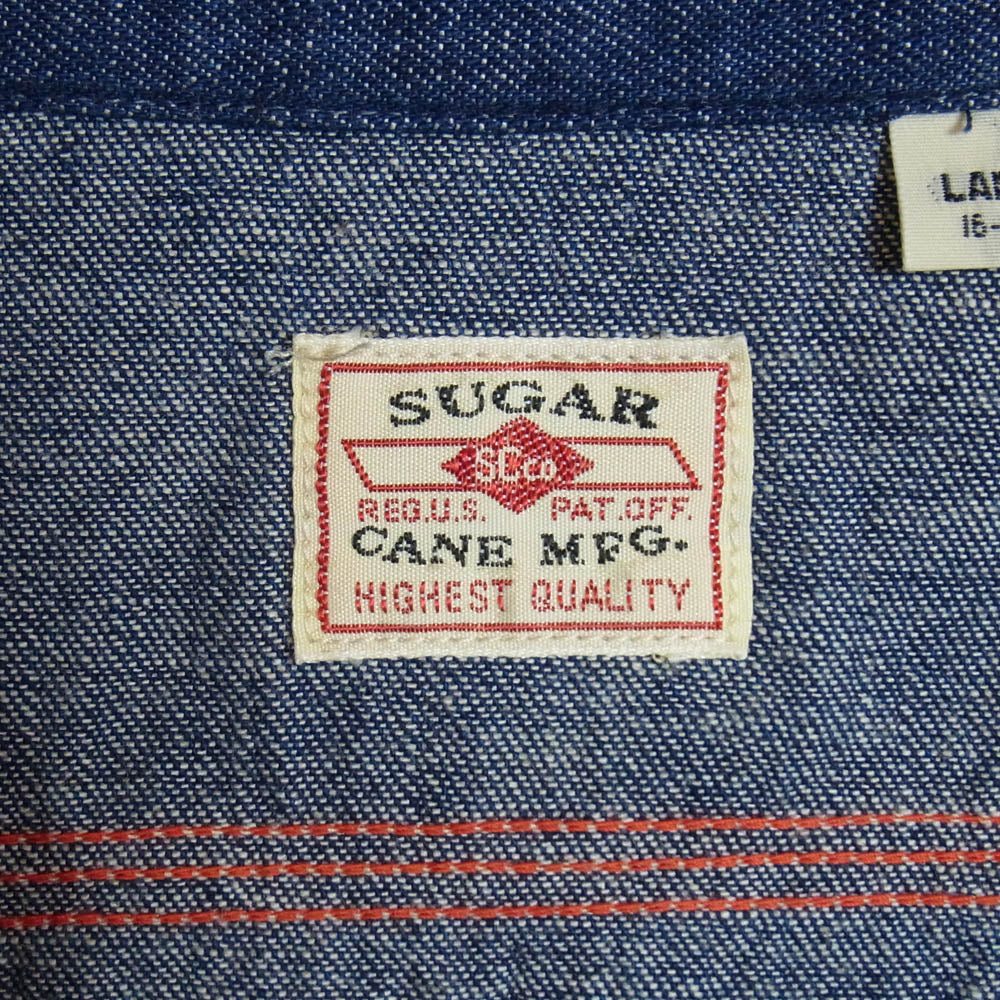 SUGAR CANE シュガーケーン SC25679 デニム シャツ インディゴブルー系 L【中古】