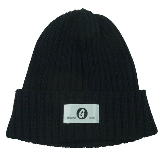 GOODENOUGH グッドイナフ 16AW GE-168017 COTTON BEANIE コットン ビーニー Gタグ ニットキャップ ダークネイビー系【中古】