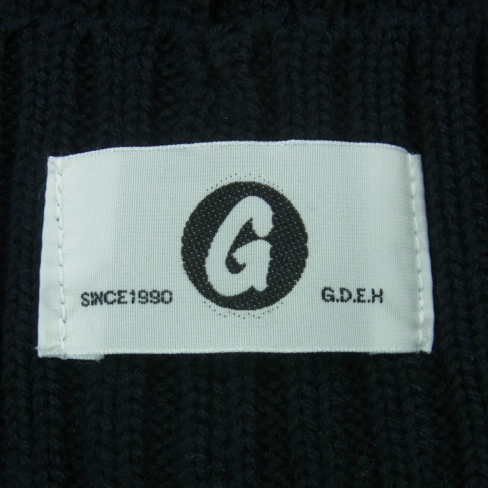 GOODENOUGH グッドイナフ 16AW GE-168017 COTTON BEANIE コットン ビーニー Gタグ ニットキャップ ダークネイビー系【中古】