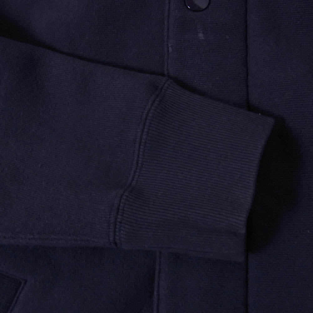 Champion チャンピオン C8-Q042 × REVERSE WAVE SNAP SWEAT リバースウィーブ スナップ ジップ スウェット カーディガン ジャケット ネイビー系 L【中古】