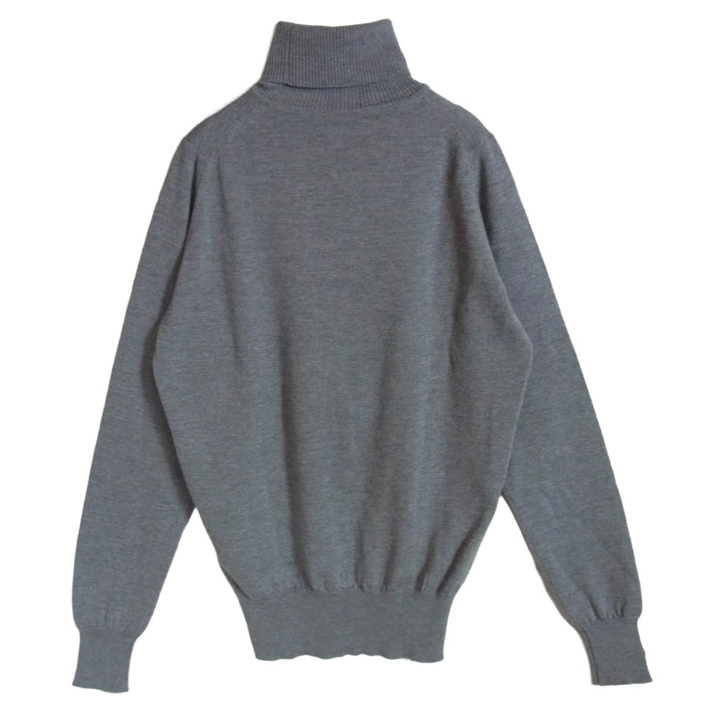JOHN SMEDLEY ジョンスメドレー タートルネック ハイネック ウール ニット グレー グレー系 S【中古】