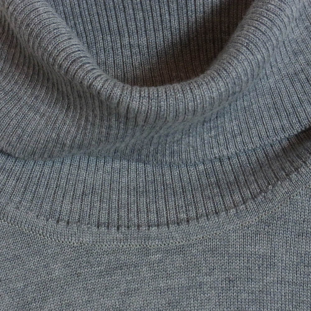 JOHN SMEDLEY ジョンスメドレー タートルネック ハイネック ウール ニット グレー グレー系 S【中古】