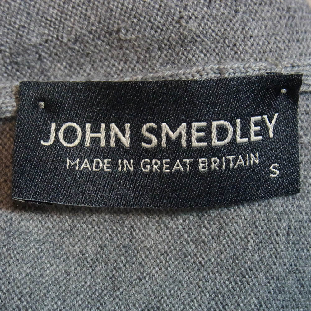 JOHN SMEDLEY ジョンスメドレー タートルネック ハイネック ウール ニット グレー グレー系 S【中古】