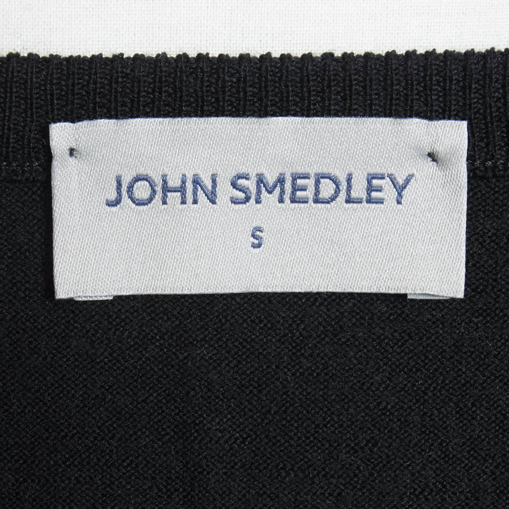 JOHN SMEDLEY ジョンスメドレー ウール クルーネック ニット ブラック系 S【中古】