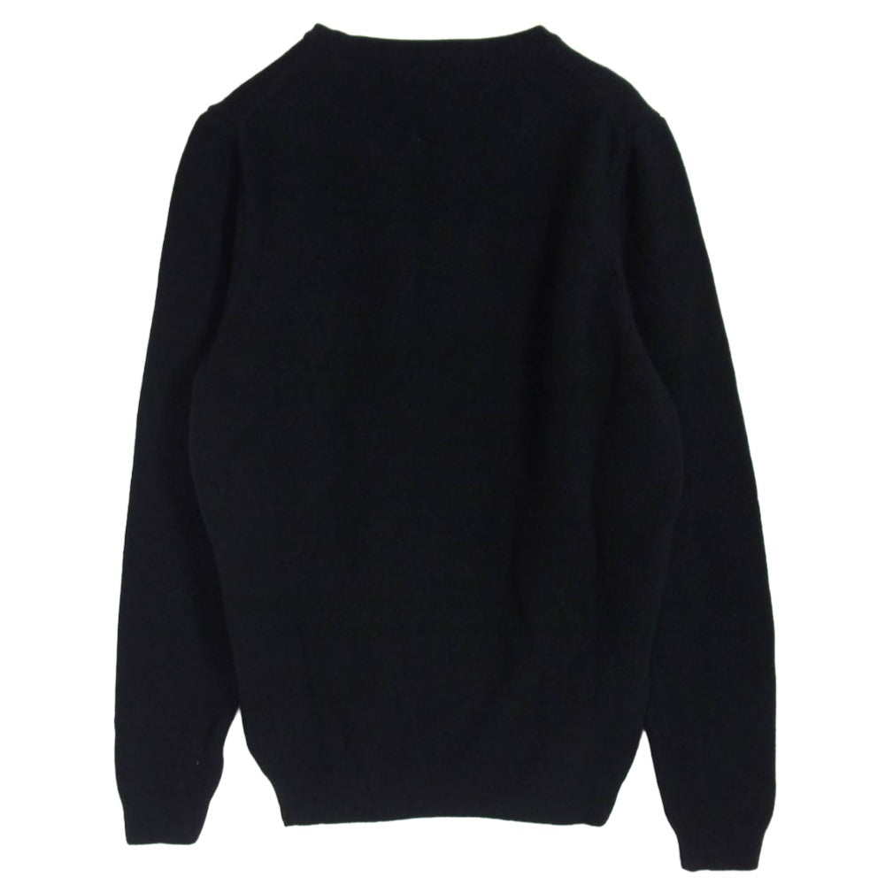 JOHN SMEDLEY ジョンスメドレー BEAMS F ビームスF別注 カシミヤ混 ウール クルーネック ニット セーター ブラック系 S【極上美品】【中古】