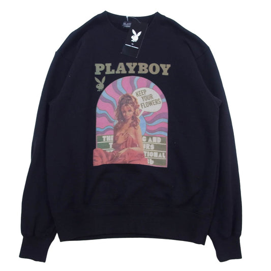 HYSTERIC GLAMOUR ヒステリックグラマー 23AW 02223CS09 PLAYBOY プリント スウェット ブラック系 M【中古】
