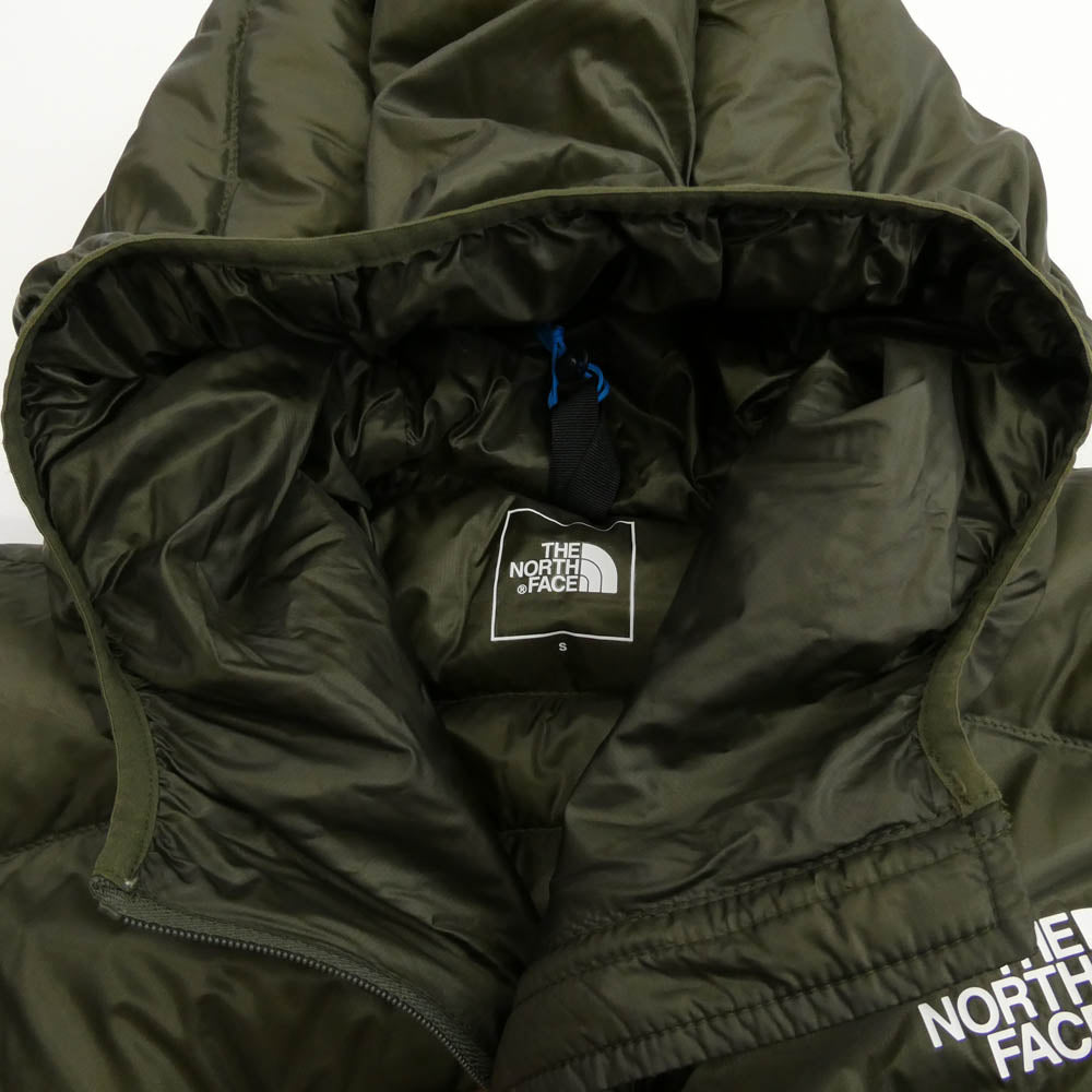 THE NORTH FACE ノースフェイス ND42333R Light Heat Hoodie ライトヒート フーディー ダウン ジャケット カーキ系 S【中古】