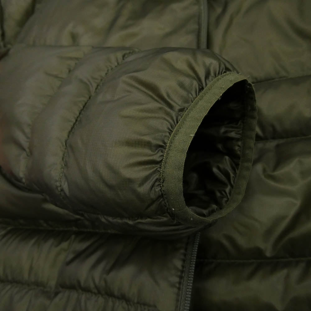 THE NORTH FACE ノースフェイス ND42333R Light Heat Hoodie ライトヒート フーディー ダウン ジャケット カーキ系 S【中古】