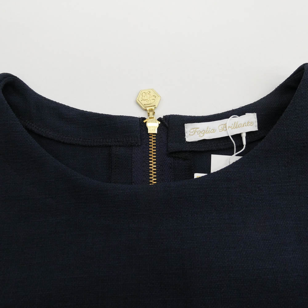 フォーリアブリランテ FBAL-DR16 リゾートワンピース ネイビー系 L【極上美品】【中古】