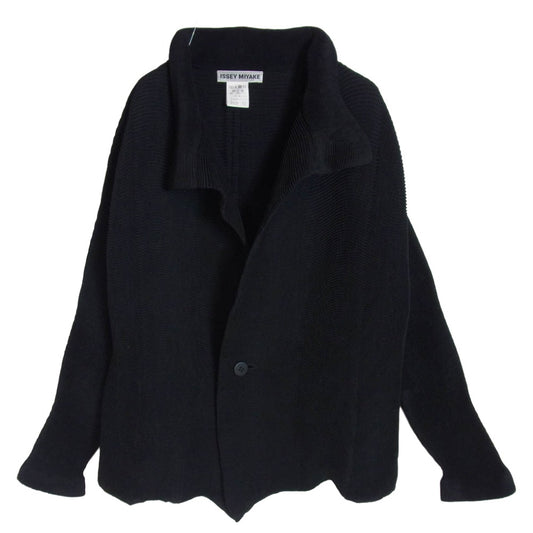 ISSEY MIYAKE イッセイミヤケ IM94FD543 プリーツ加工 ドルマンスリーブ 1B ジャケット ブラック系 2【中古】