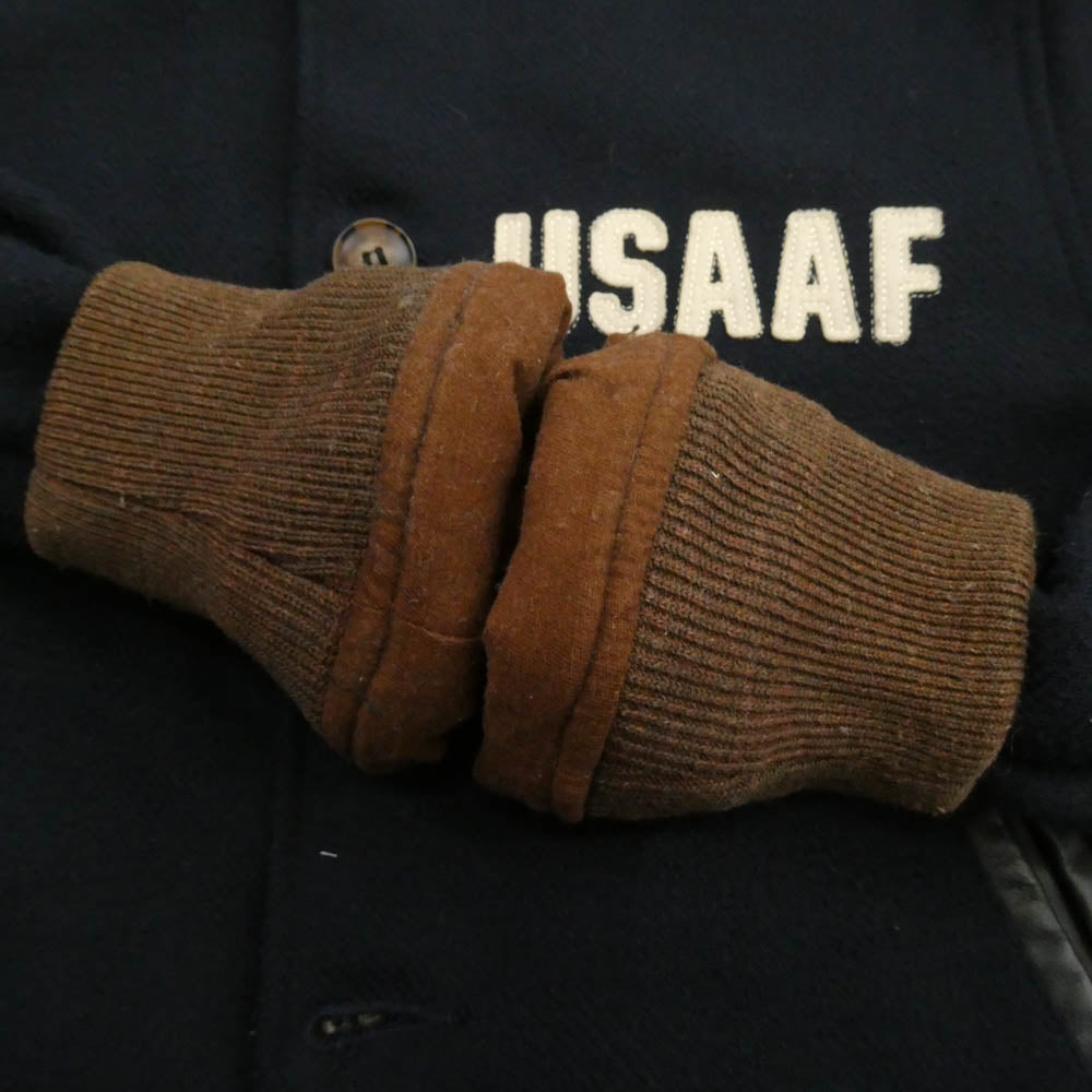 Buzz Rickson's バズリクソンズ BR12814 USAAF SPORTS JACKET スポーツ ジャケット スタジャン ネイビー系 S【中古】