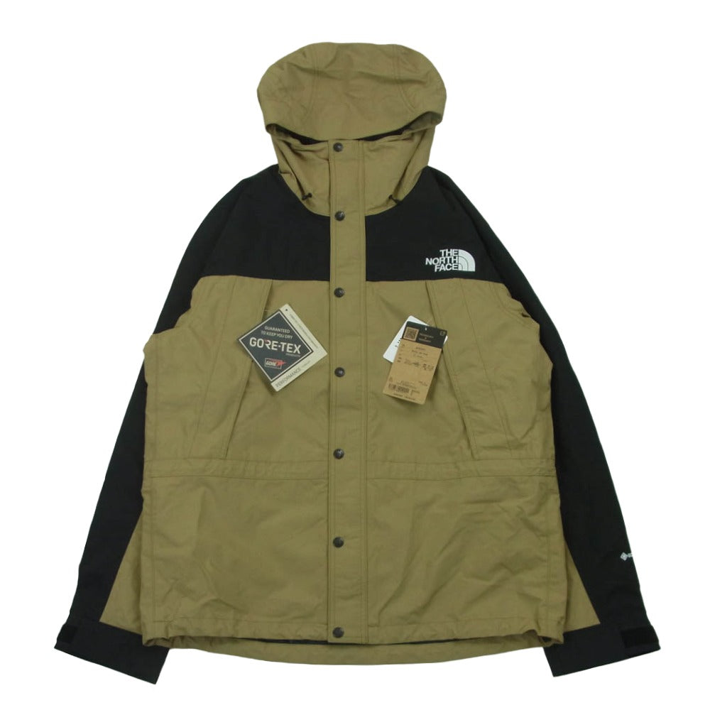 THE NORTH FACE ノースフェイス NP62450 GORE-TEX ゴアテックス MOUNTAIN LIGHT JACKET マウンテン ライト ジャケット ベージュ系 ブラック系 KT ケルプタン XL【新古品】【未使用】【中古】
