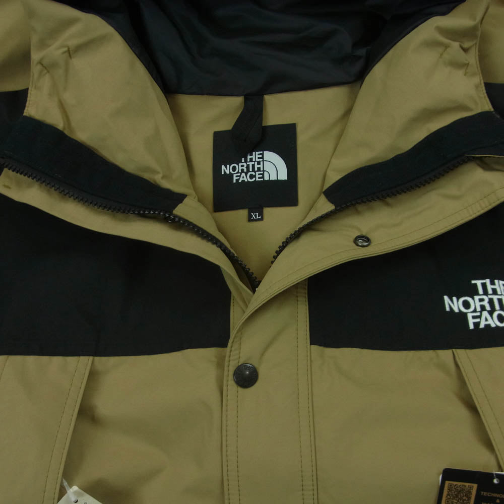 THE NORTH FACE ノースフェイス NP62450 GORE-TEX ゴアテックス MOUNTAIN LIGHT JACKET マウンテン ライト ジャケット ベージュ系 ブラック系 KT ケルプタン XL【新古品】【未使用】【中古】