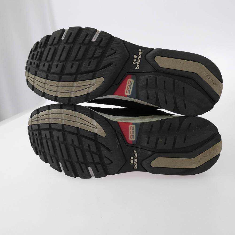 NEW BALANCE ニューバランス M992GG USA製 スエード ローカット スニーカー ブラック系 ネイビー系 26.0cm【中古】