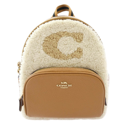COACH コーチ Mini Court Backpack ミニ コート バックパック リュック ブラウン系【中古】
