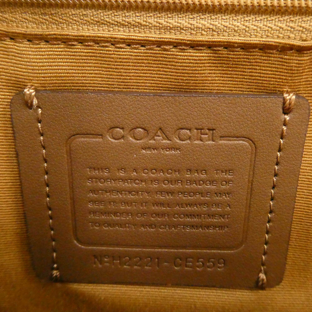 COACH コーチ Mini Court Backpack ミニ コート バックパック リュック ブラウン系【中古】