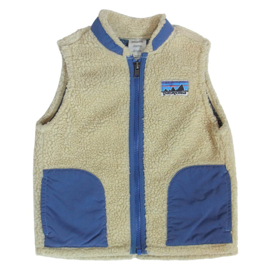 patagonia パタゴニア 61010f7 キッズ クラシック レトロX フリース ベスト ベージュ系 3T【中古】