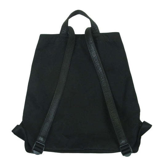 Hender Scheme エンダースキーマ tape sack レザー ナイロン 2WAY トートバッグ リュックサック バックパック ブラック系【中古】