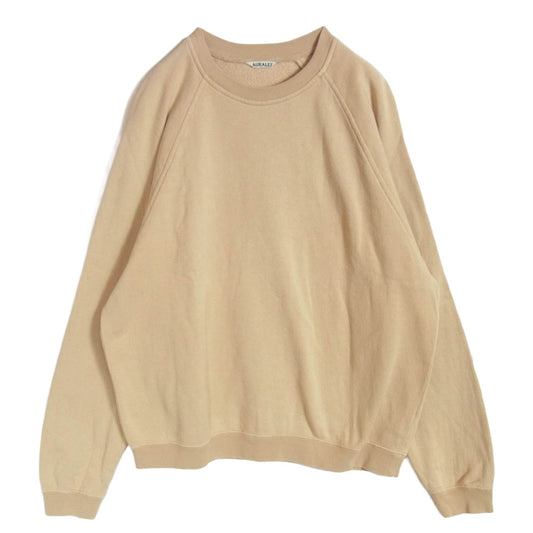 AURALEE オーラリー A22AP01LU FLUFFY SWEAT PULLOVER フラッフィー スウェット プルオーバー ベージュ系 5【中古】