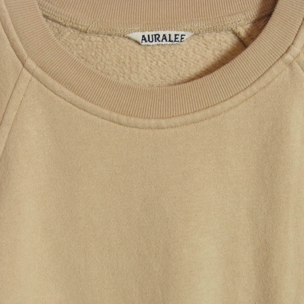 AURALEE オーラリー A22AP01LU FLUFFY SWEAT PULLOVER フラッフィー スウェット プルオーバー ベージュ系 5【中古】
