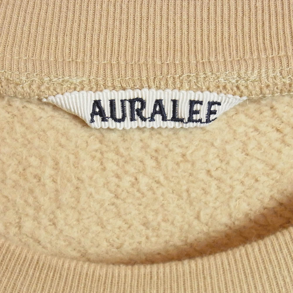 AURALEE オーラリー A22AP01LU FLUFFY SWEAT PULLOVER フラッフィー スウェット プルオーバー ベージュ系 5【中古】