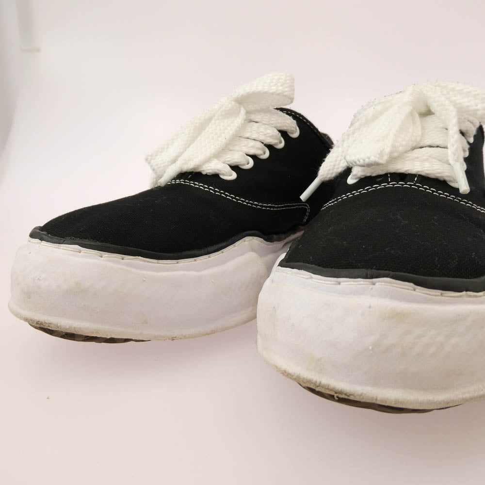 Maison MIHARA YASUHIRO メゾンミハラヤスヒロ A06FW702 BAKER Original Sole CANVAS Low-Top Sneaker ベイカー オリジナルソール キャンバス ローカット スニーカー ブラック系 43【中古】