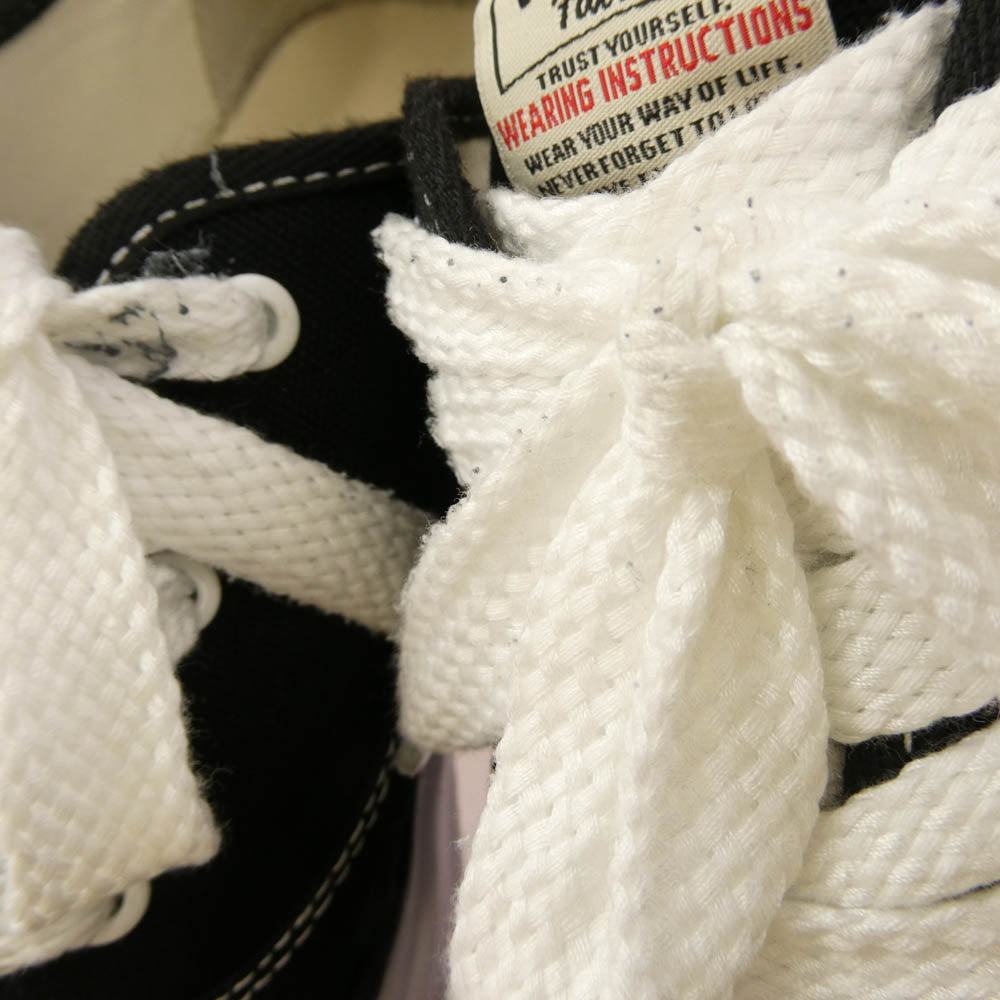 Maison MIHARA YASUHIRO メゾンミハラヤスヒロ A06FW702 BAKER Original Sole CANVAS Low-Top Sneaker ベイカー オリジナルソール キャンバス ローカット スニーカー ブラック系 43【中古】